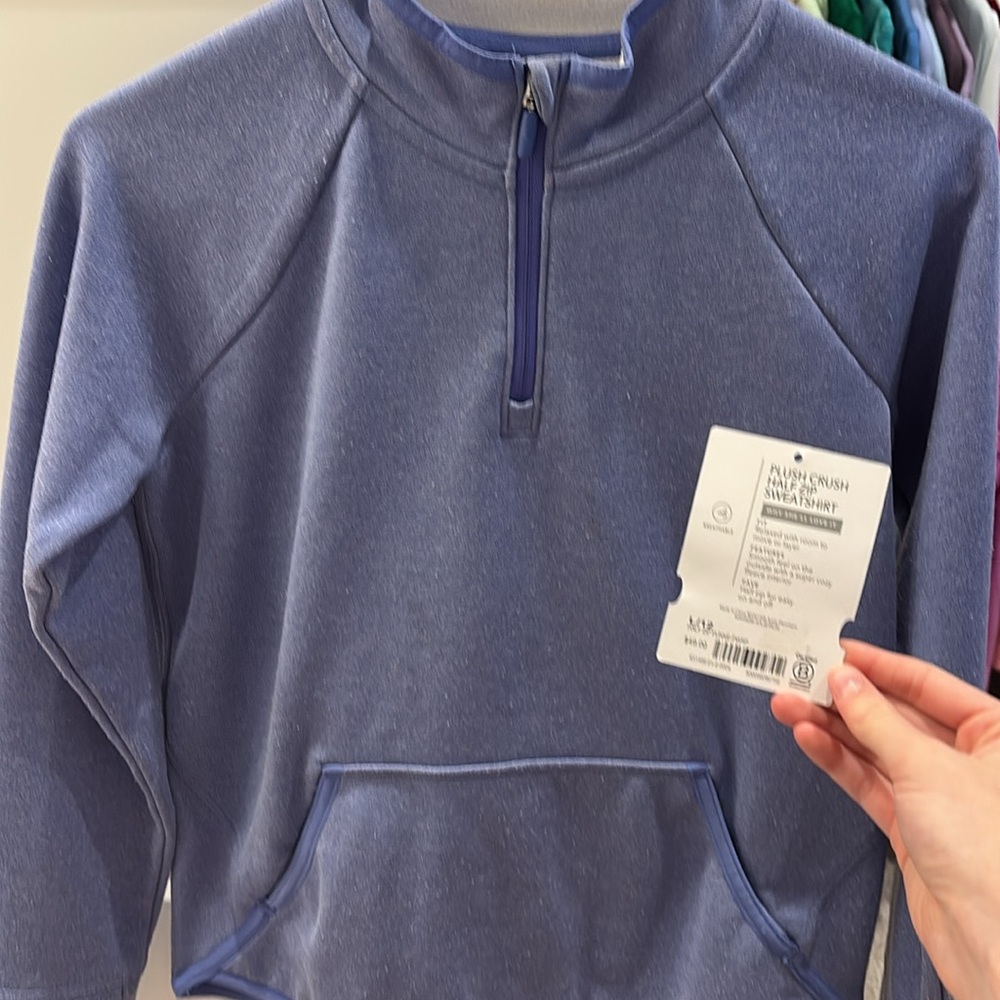 Athleta girl half-zip sweatshirt
